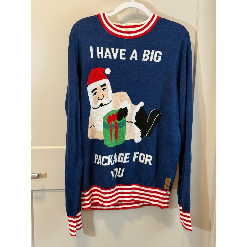 Tipsy Elves I Have A Big Package For You Christmas Sweater Size XL